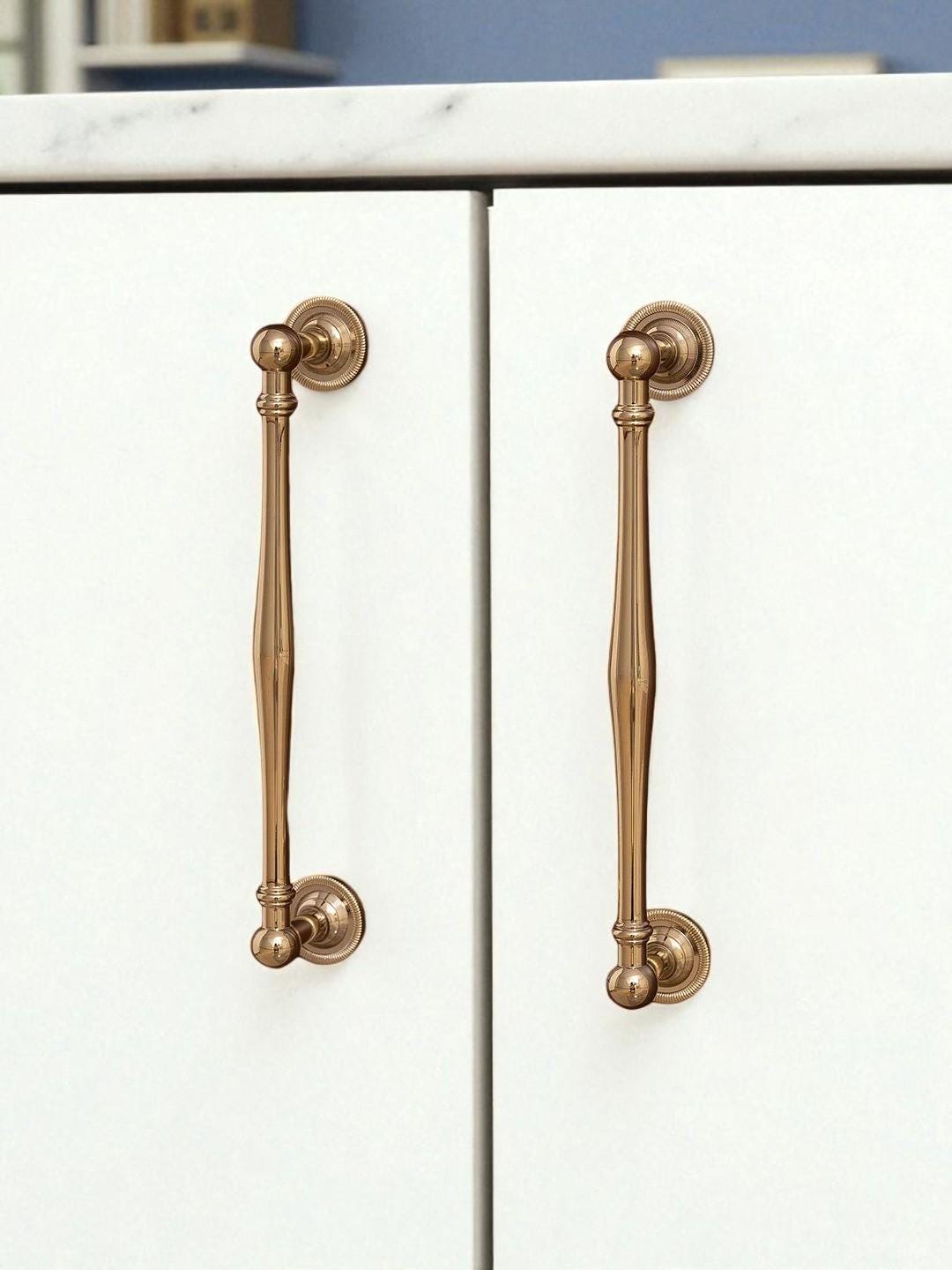 Luxury Solid Brass Cabinet Handles – Polished Gold Drawer Pulls & Knobs - Image 5