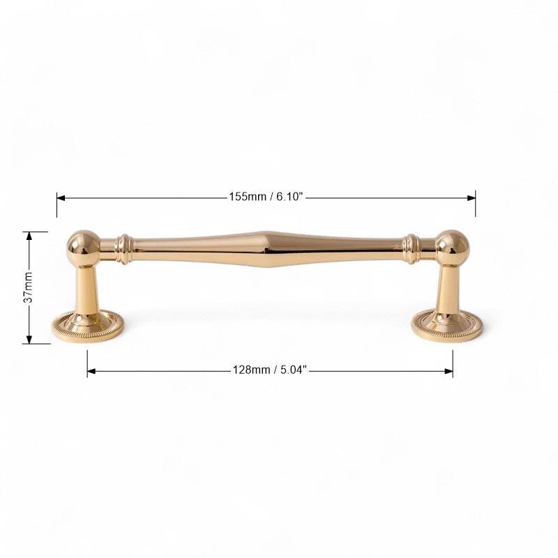 Luxury Solid Brass Cabinet Handles – Polished Gold Drawer Pulls & Knobs - Image 7