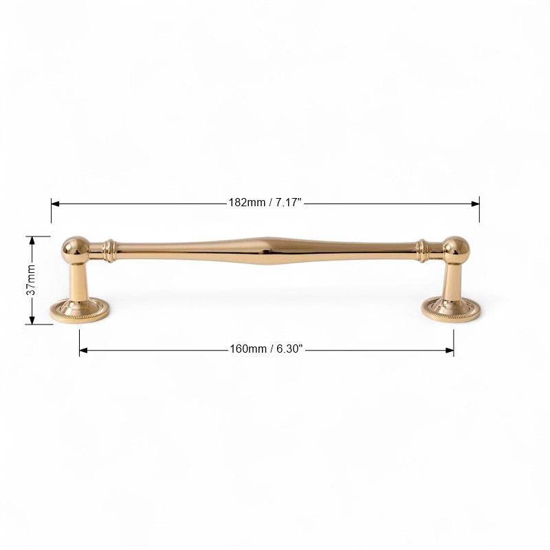 Luxury Solid Brass Cabinet Handles – Polished Gold Drawer Pulls & Knobs - Image 8