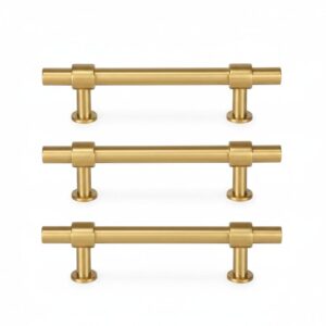 Solid Brass Gold Handles – Modern Minimalist Cabinet Hardware