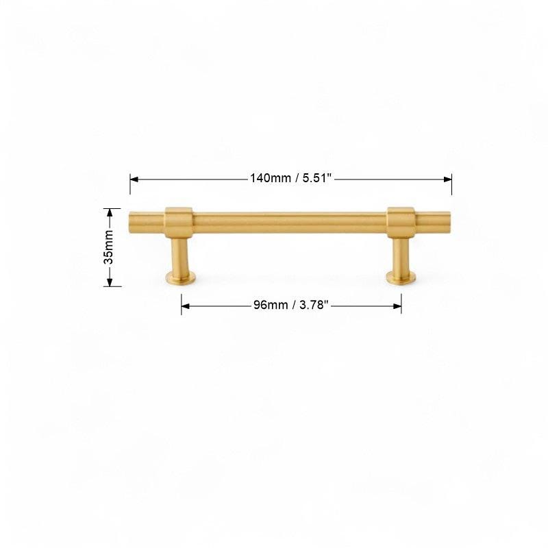 Solid Brass Gold Handles – Modern Minimalist Cabinet Hardware - Image 4