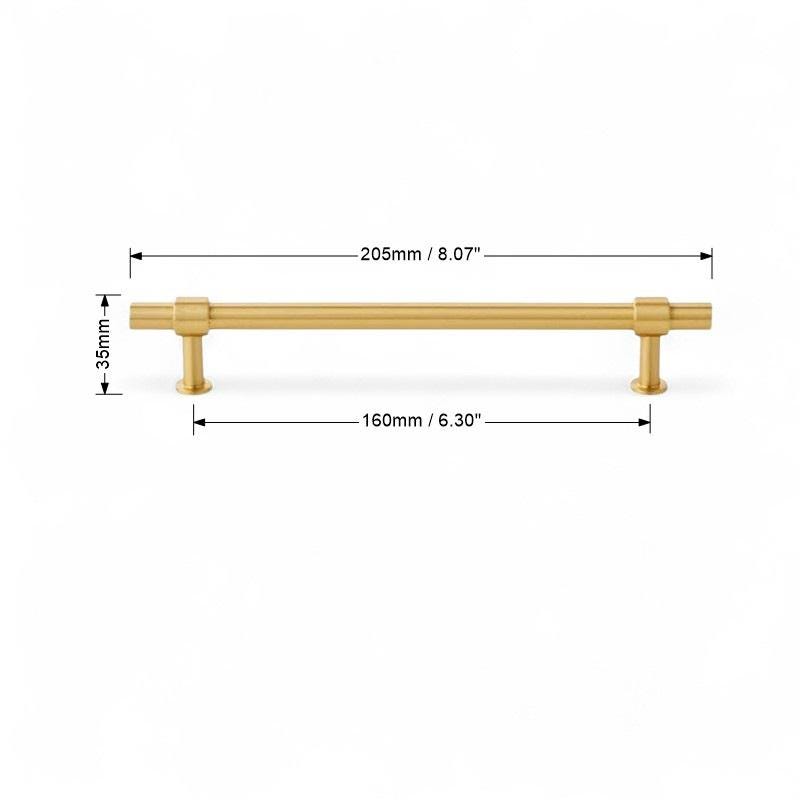 Solid Brass Gold Handles – Modern Minimalist Cabinet Hardware - Image 6