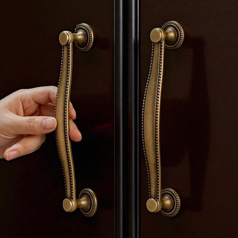 Antique Brass Shell Handles – Solid Brass Knobs and Drawer Pulls - Image 2