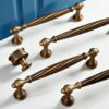 Antique Brass Cabinet Handles – Solid Brass Drawer Knobs and Pulls