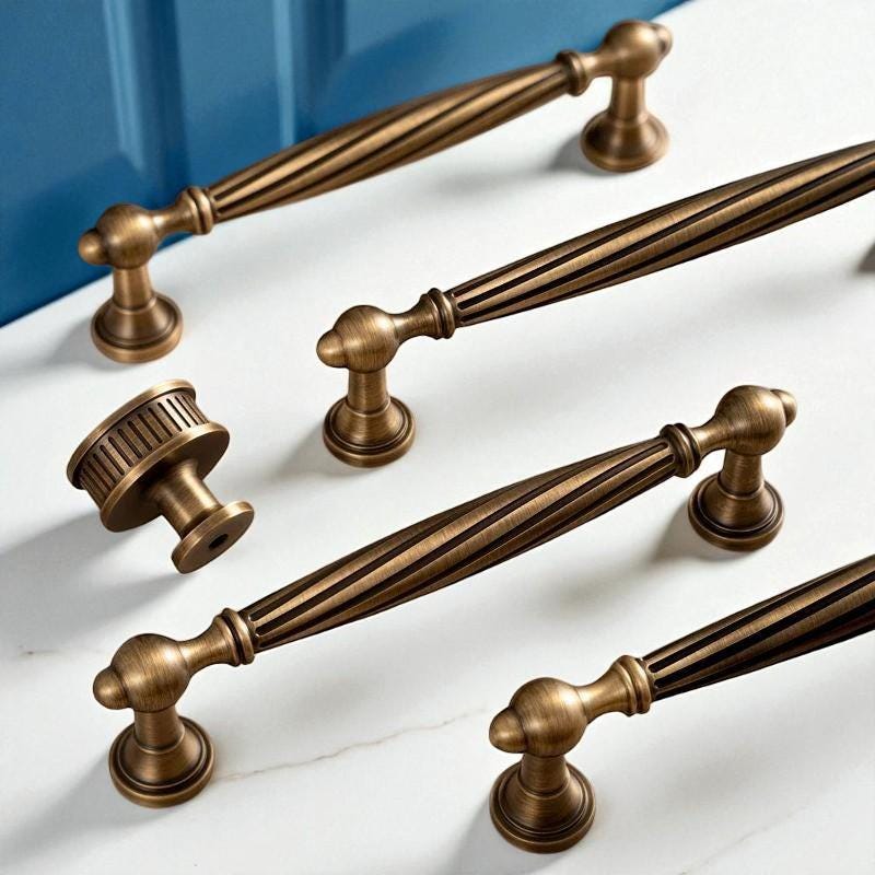 Antique Brass Cabinet Handles