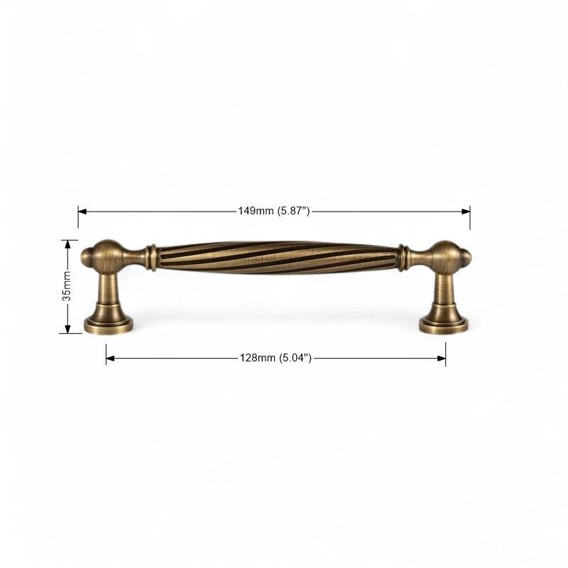 Antique Brass Cabinet Handles – Solid Brass Drawer Knobs and Pulls - Image 8
