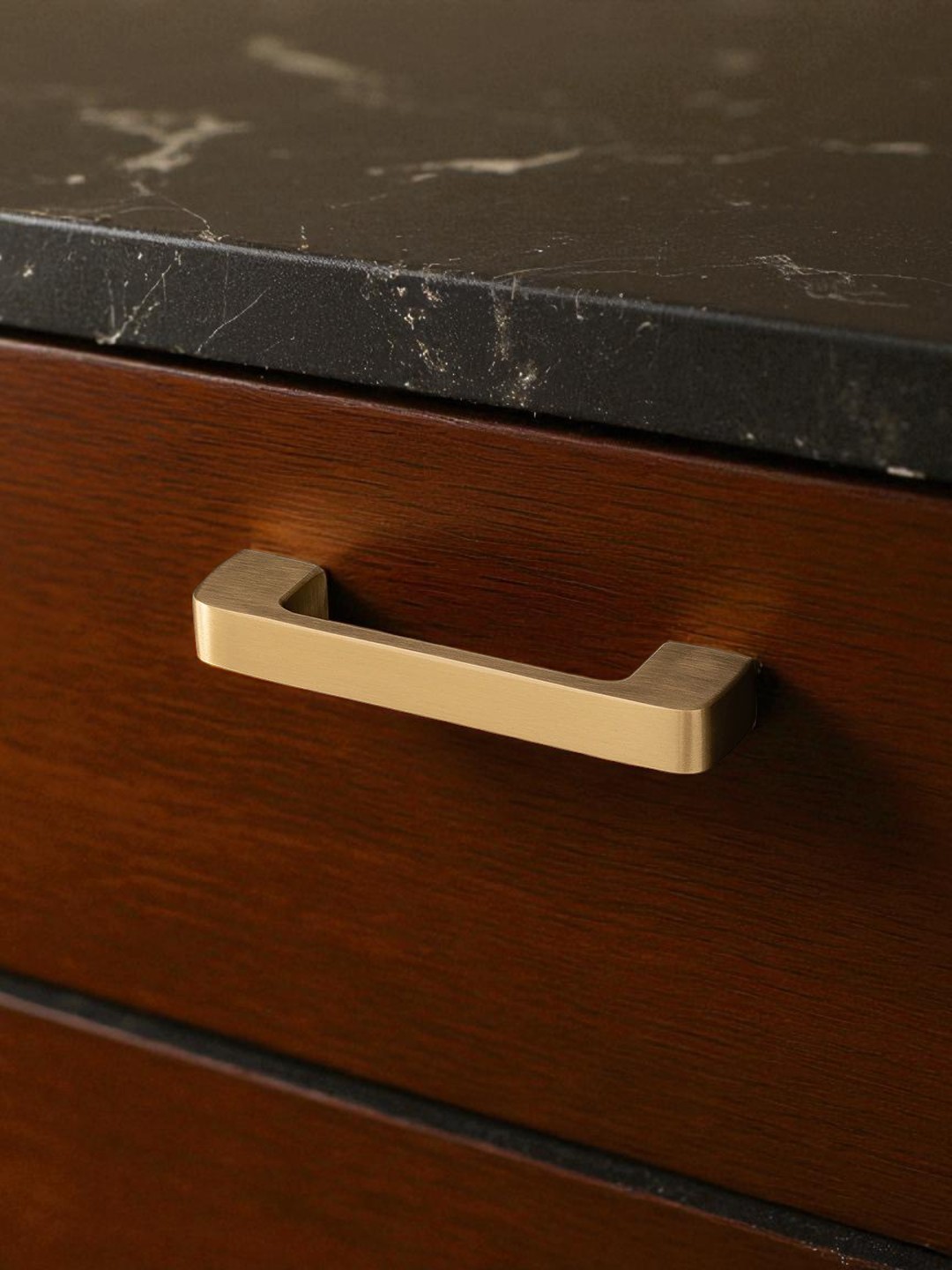 Gold Brass Cabinet Handles and Knobs: Minimalist Modern Hardware - Image 3