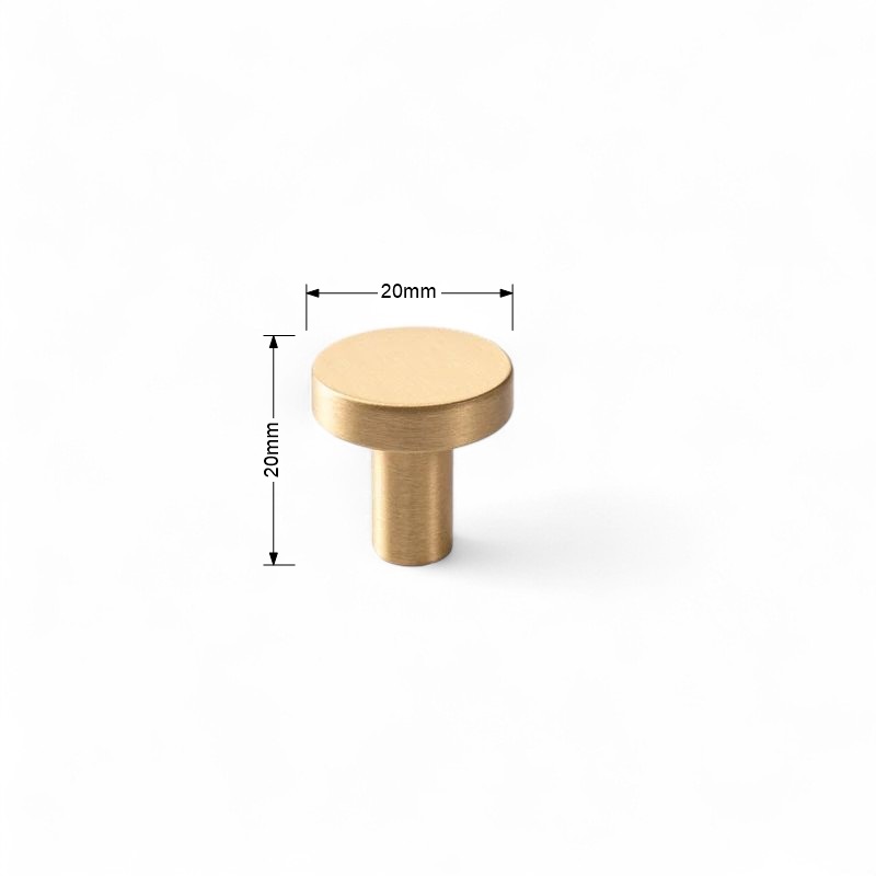 Gold Brass Cabinet Handles and Knobs: Minimalist Modern Hardware - Image 7