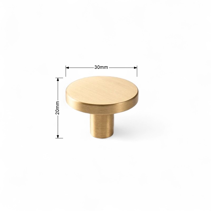 Gold Brass Cabinet Handles and Knobs: Minimalist Modern Hardware - Image 9