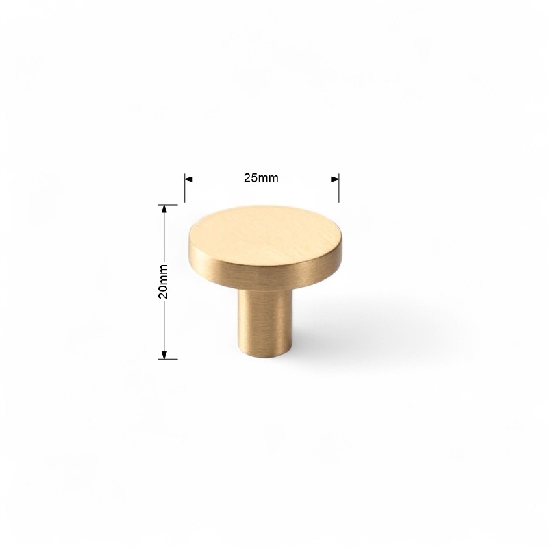 Gold Brass Cabinet Handles and Knobs: Minimalist Modern Hardware - Image 8