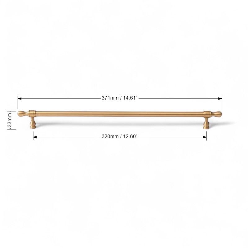 Solid Brass Handles & Knobs – Brushed Gold Modern Minimalist Cabinet Hardware - Image 13