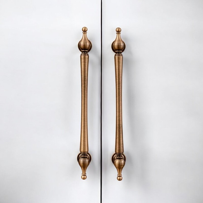 Brushed Brass Handles For Cabinet, Wardrobe, Drawer, Solid Brass Furniture Hardware - Image 6