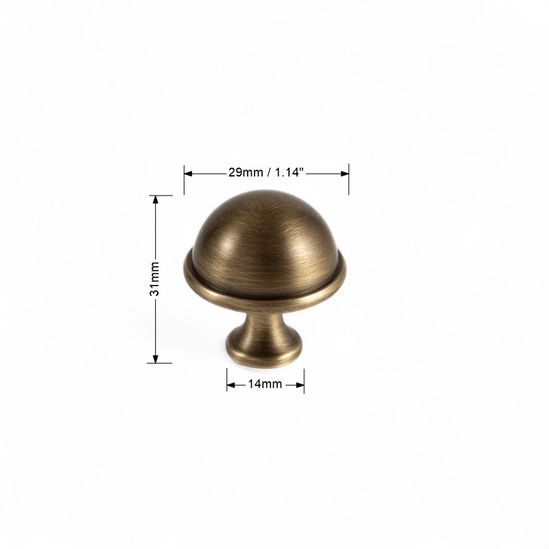 Brushed Brass Handles For Cabinet, Wardrobe, Drawer, Solid Brass Furniture Hardware - Image 8