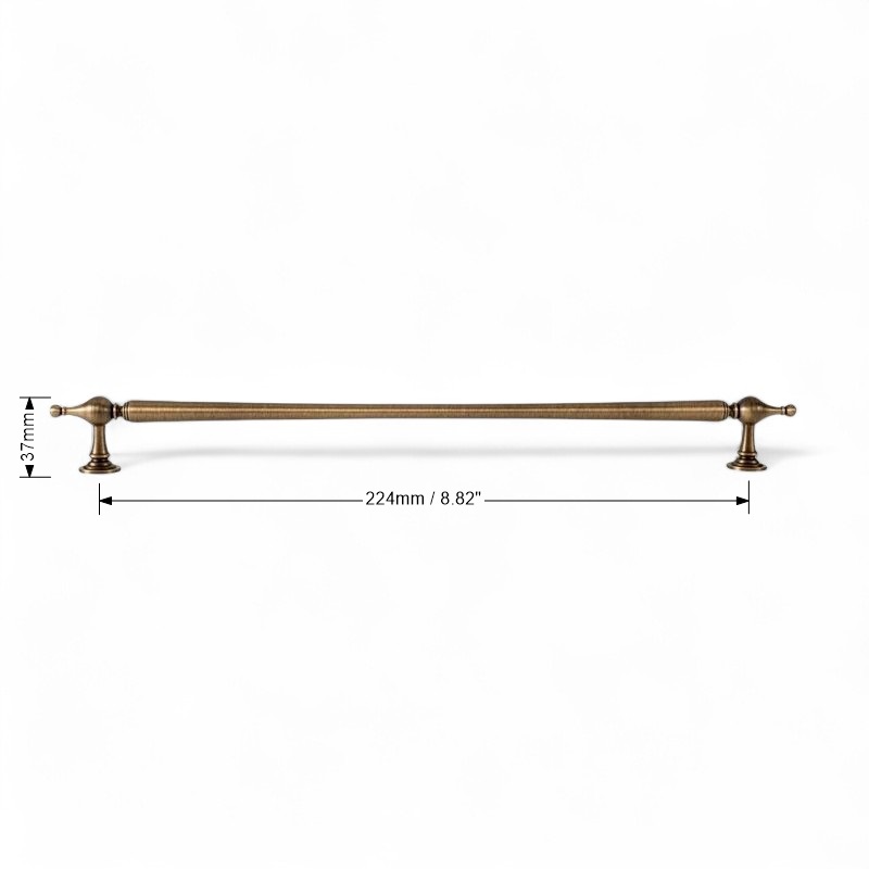 Brushed Brass Handles For Cabinet, Wardrobe, Drawer, Solid Brass Furniture Hardware - Image 14