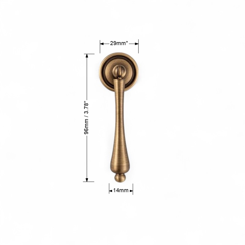 Brushed Brass Handles For Cabinet, Wardrobe, Drawer, Solid Brass Furniture Hardware - Image 10