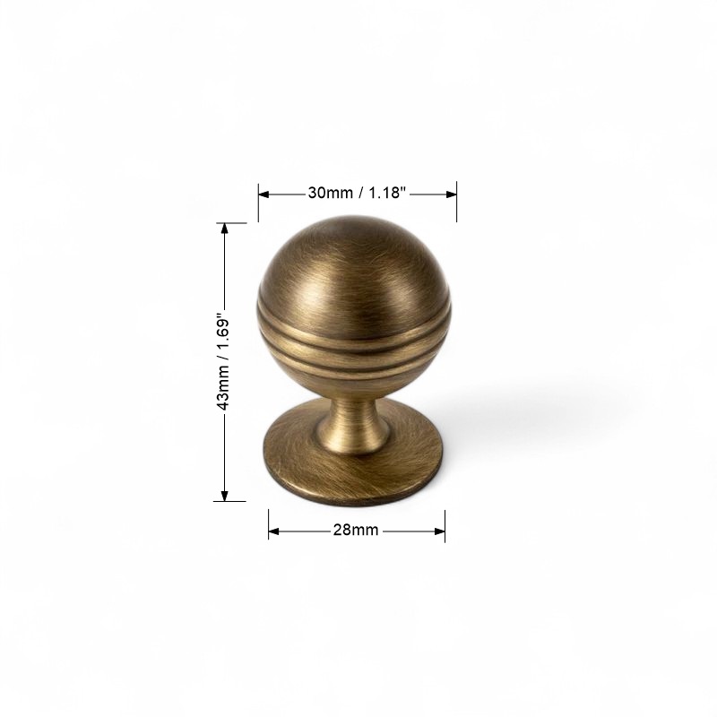 Brushed Brass Handles For Cabinet, Wardrobe, Drawer, Solid Brass Furniture Hardware - Image 9