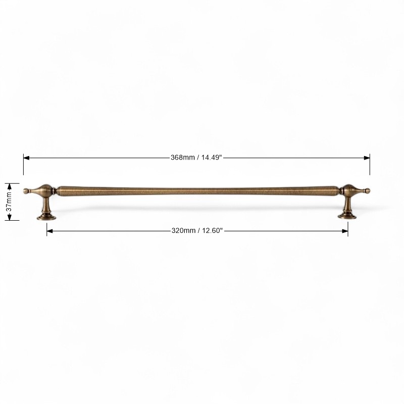 Brushed Brass Handles For Cabinet, Wardrobe, Drawer, Solid Brass Furniture Hardware - Image 15