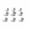 Round Brass Cabinet Knob - Chrome Finish