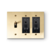 3 Gang 1 Toggle Switch & 2 Duplex Outlets